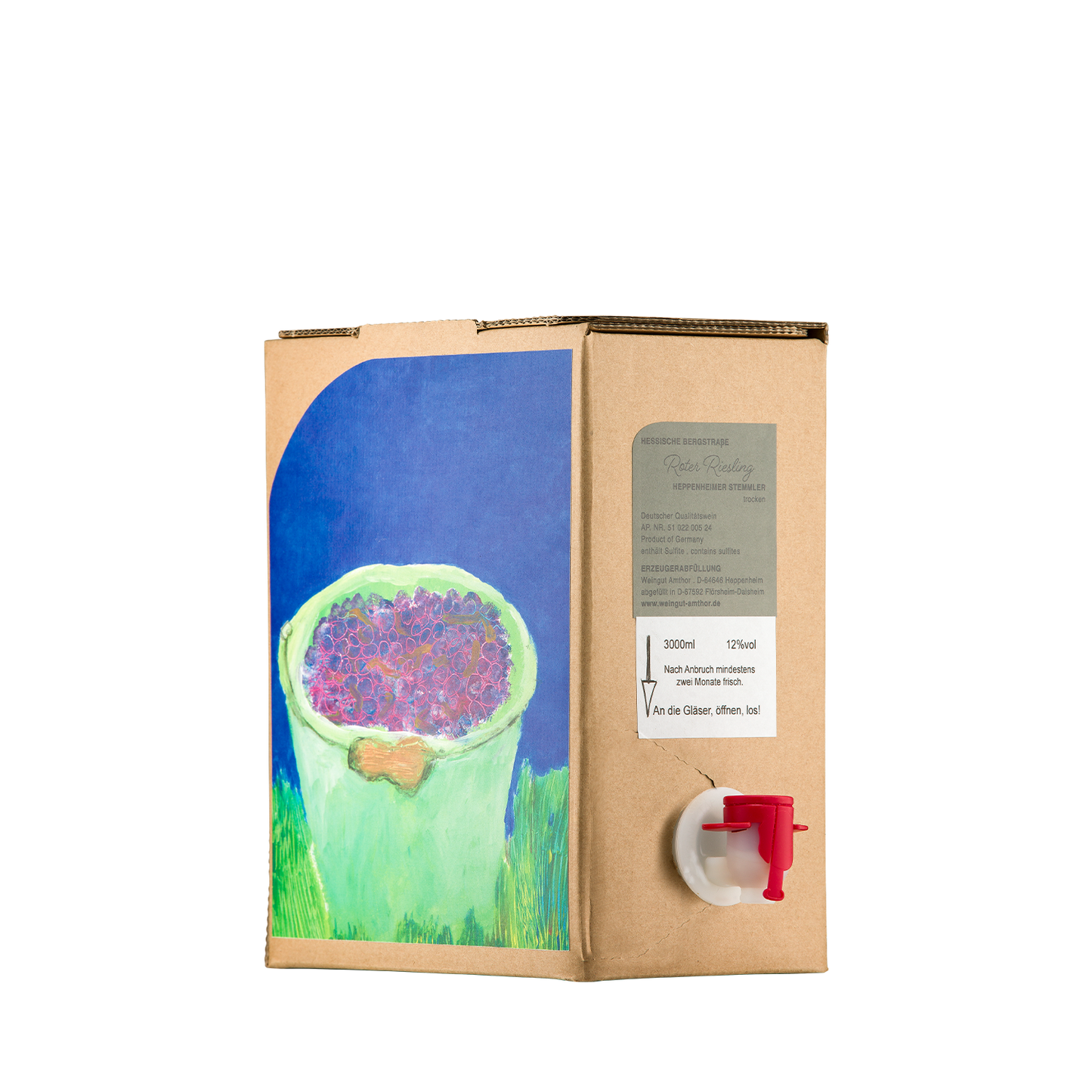 Roter Riesling Bag in Box 3 Liter